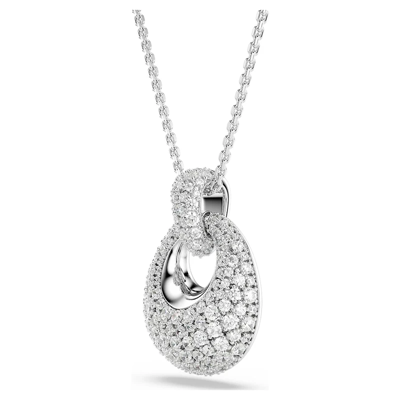 Sublima pendant, White, Rhodium plated by SWAROVSKI