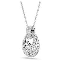 Sublima pendant, White, Rhodium plated by SWAROVSKI