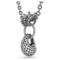 Sublima pendant, Mixed cuts, White, Ruthenium plated by SWAROVSKI