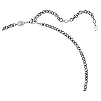 Sublima pendant, Mixed cuts, White, Ruthenium plated by SWAROVSKI