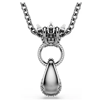 Sublima pendant, Mixed cuts, White, Ruthenium plated by SWAROVSKI