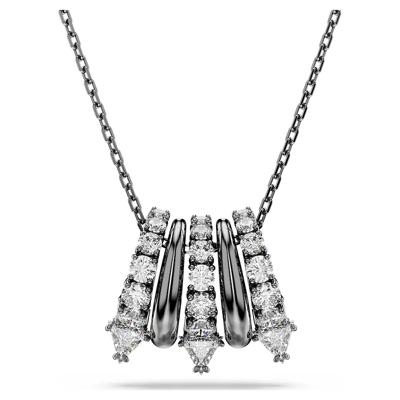 Sublima pendant, White, Ruthenium plated by SWAROVSKI
