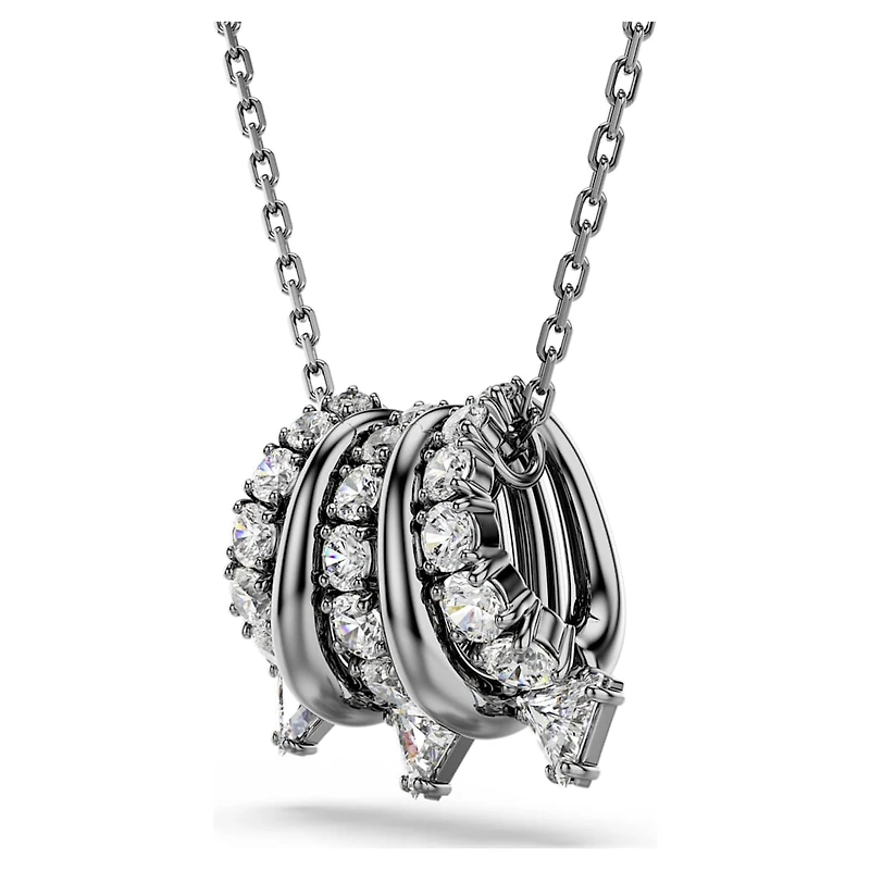 Sublima pendant, White, Ruthenium plated by SWAROVSKI