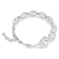 Una Angelic bracelet, White, Rhodium plated by SWAROVSKI