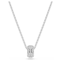 Dextera pendant, White, Rhodium plated by SWAROVSKI