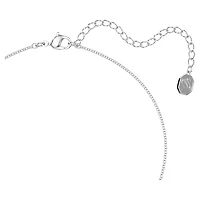 Dextera pendant, White, Rhodium plated by SWAROVSKI