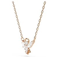 Magic necklace, Angel, White, Rose gold-tone plated by SWAROVSKI