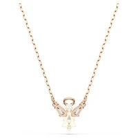 Magic necklace, Angel, White, Rose gold-tone plated by SWAROVSKI