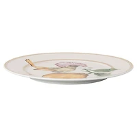 Idyllia bread plate, Porcelain, Crystal print motif, flycatcher, Multicoloured by SWAROVSKI