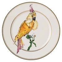 Idyllia bread plate, Porcelain, Crystal print motif, cockatoo, Multicoloured by SWAROVSKI