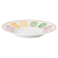 Idyllia espresso cup with saucer, Porcelain, Crystal print motif, citron, Multicoloured by SWAROVSKI