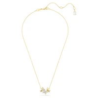 Idyllia Lilia necklace, Butterfly, White