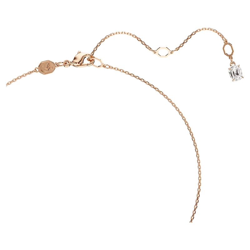 Symbolica pendant, Round cut, Pavé, Horseshoe, Red, Rose gold-tone plated by SWAROVSKI