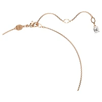 Symbolica pendant, Round cut, Pavé, Horseshoe, Red, Rose gold-tone plated by SWAROVSKI