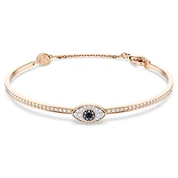 Symbolica bangle, Eye, Multicoloured, Rose gold-tone plated by SWAROVSKI