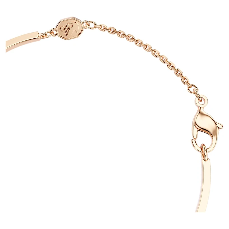 Symbolica bangle, Eye, Multicoloured, Rose gold-tone plated by SWAROVSKI