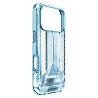 High smartphone case, Crystal effect, iPhone® 17 Pro, Blue by SWAROVSKI
