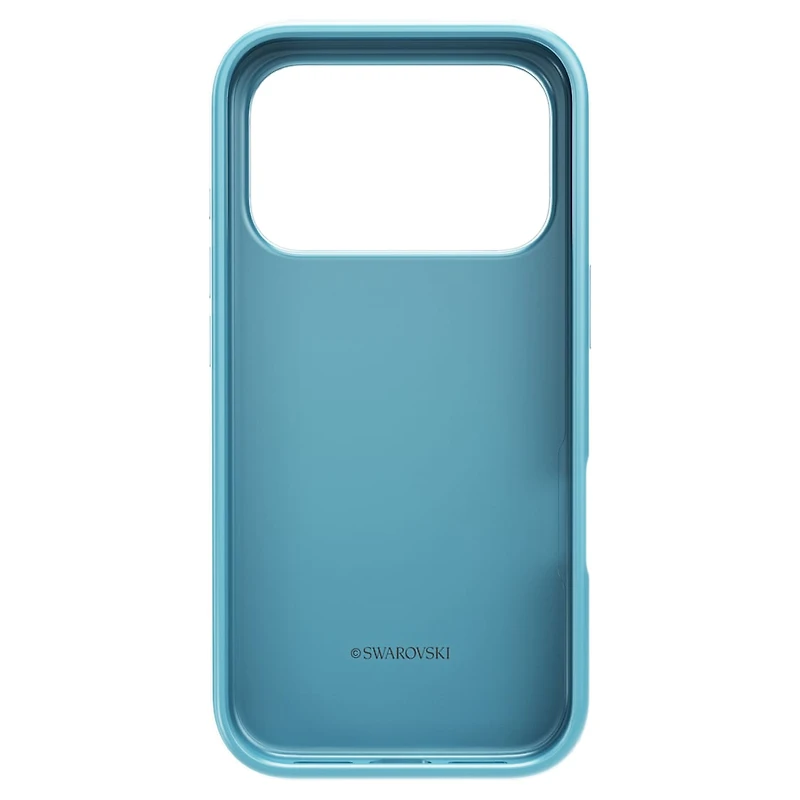 High smartphone case, Crystal effect, iPhone® 17 Pro, Blue by SWAROVSKI