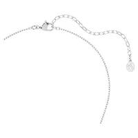 Hyperbola pendant, Round cut, White, Rhodium plated by SWAROVSKI