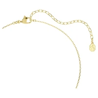 Idyllia pendant, Mixed cuts, Heart, key, Pink