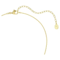 Idyllia pendant, Mixed cuts, Heart, key, Pink, Gold-tone plated by SWAROVSKI