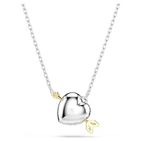 Idyllia pendant, Mixed cuts, Heart, White, Mixed metal finish by SWAROVSKI