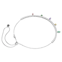 Ariana Grande x Swarovski necklace, Mixed cuts, Multicoloured, Rhodium plated by SWAROVSKI