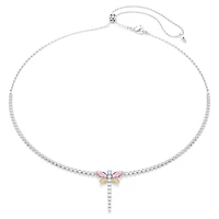 Ariana Grande x Swarovski Y necklace, Mixed cuts, Dragonfly, Multicoloured