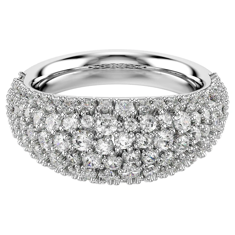 Sublima ring, White, Rhodium plated by SWAROVSKI