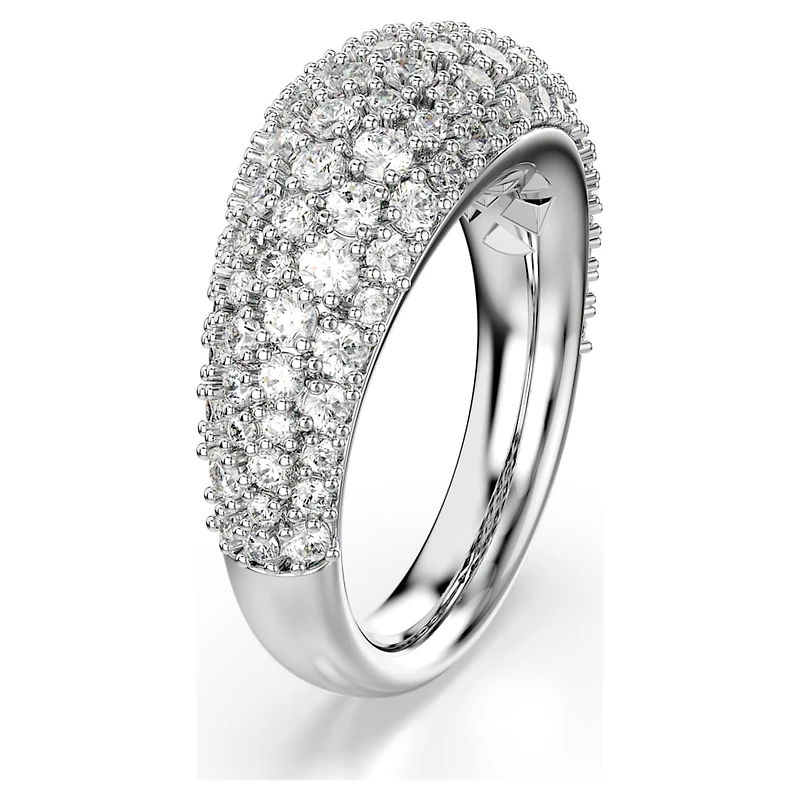 Sublima ring, White, Rhodium plated by SWAROVSKI
