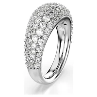 Sublima ring, White, Rhodium plated by SWAROVSKI