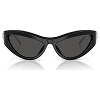 Sunglasses, Cat-Eye shape, SK6046, Black by SWAROVSKI