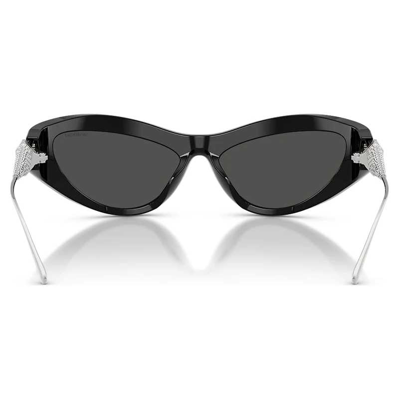 Sunglasses, Cat-Eye shape, SK6046, Black by SWAROVSKI