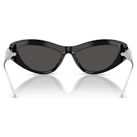 Sunglasses, Cat-Eye shape, SK6046, Black by SWAROVSKI