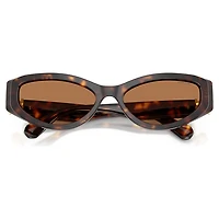 Sunglasses, Cat-eye shape, SK6045, Brown by SWAROVSKI