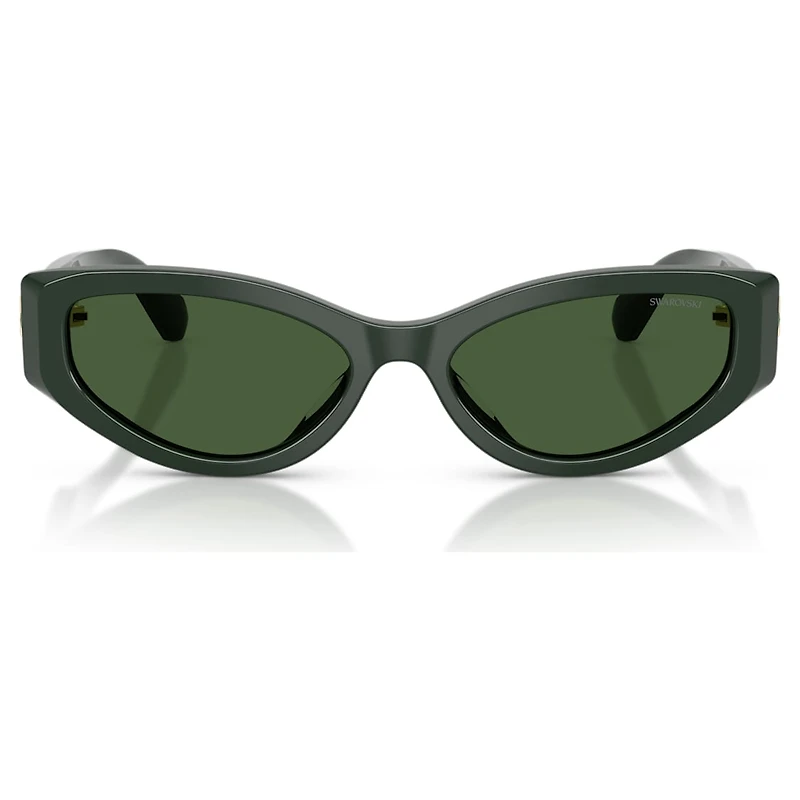 Sunglasses, Cat-Eye shape, SK6045, Green by SWAROVSKI