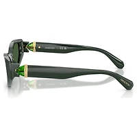 Sunglasses, Cat-Eye shape, SK6045, Green by SWAROVSKI