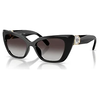 Sunglasses, Cat-Eye shape, SK6047, Black by SWAROVSKI