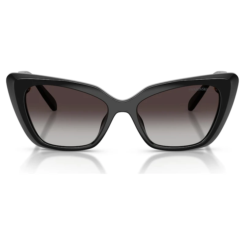 Sunglasses, Cat-eye shape, SK6047, Black by SWAROVSKI