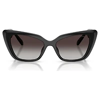 Sunglasses, Cat-eye shape, SK6047, Black by SWAROVSKI
