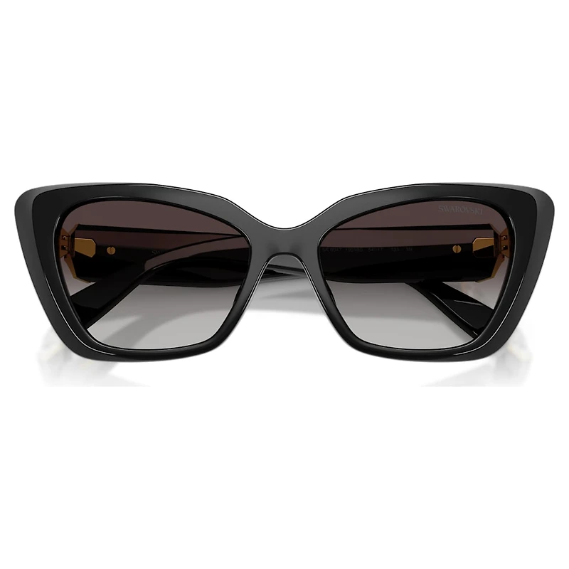 Sunglasses, Cat-Eye shape, SK6047, Black by SWAROVSKI