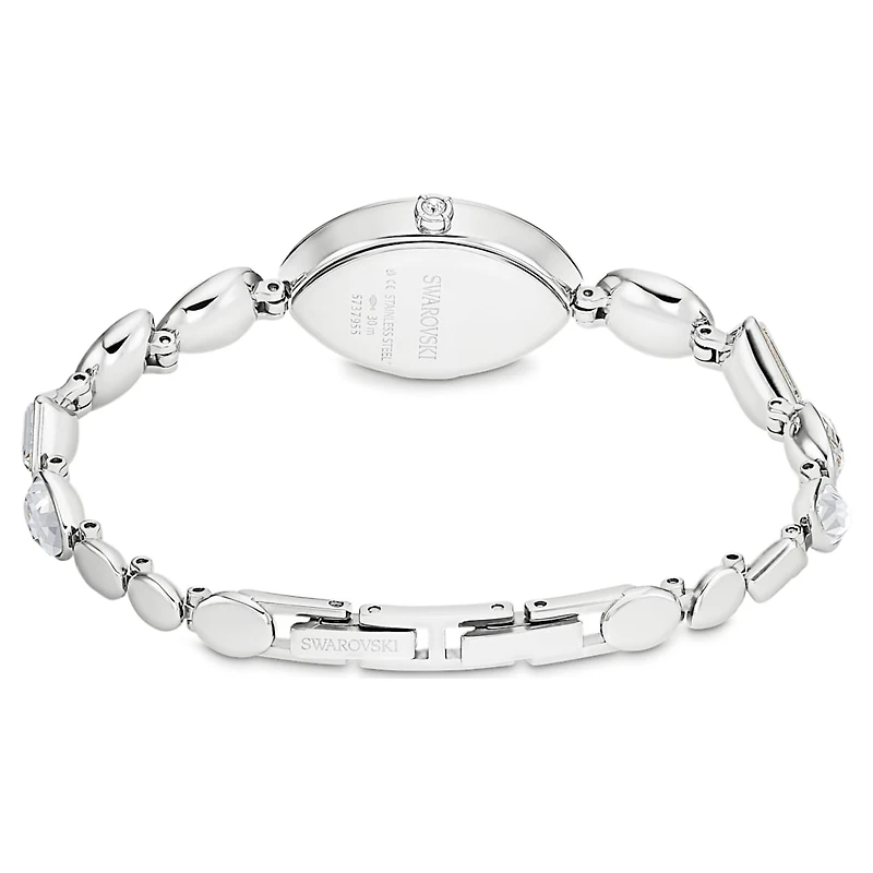 Gema watch, Crystal bracelet, Silver Tone, Stainless steel by SWAROVSKI