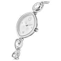 Gema watch, Crystal bracelet, Silver Tone, Stainless steel by SWAROVSKI