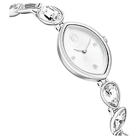 Gema watch, Crystal bracelet, Silver tone, Stainless steel by SWAROVSKI