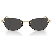 Sunglasses, Pillow shape, SK7038, Gold tone by SWAROVSKI