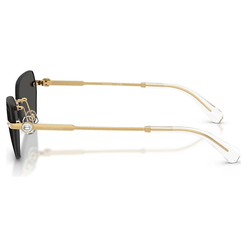 Sunglasses, Pillow shape, SK7038, Gold tone by SWAROVSKI