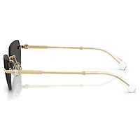 Sunglasses, Pillow shape, SK7038, Gold tone by SWAROVSKI