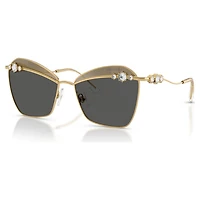 Sunglasses, Square shape, SK7040, Gold tone by SWAROVSKI