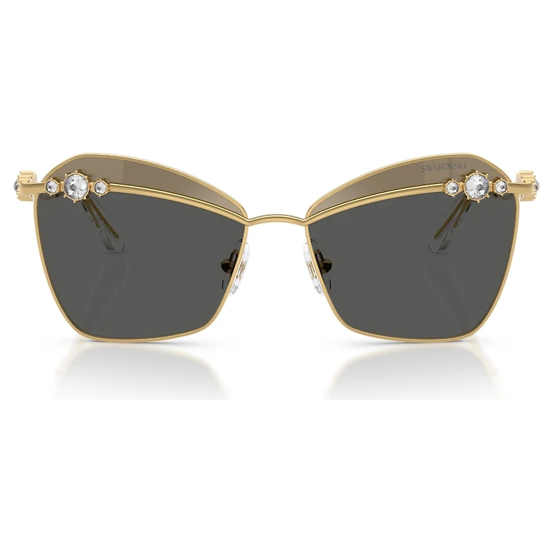 Sunglasses, Square shape, SK7040, Gold tone by SWAROVSKI