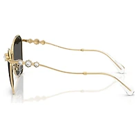 Sunglasses, Square shape, SK7040, Gold tone by SWAROVSKI